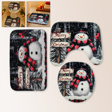 3 in 1 Mix Design Bathroom Mat - (1 Set)