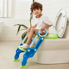 2-in-1 foldable potty seat with training ladder